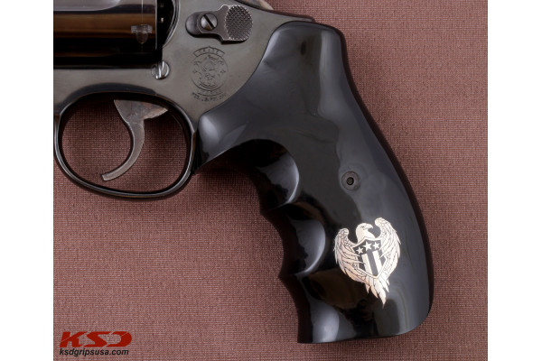 Smith Wesson N Frame Round Butt Siyah Akrilik Gümüş Logo 